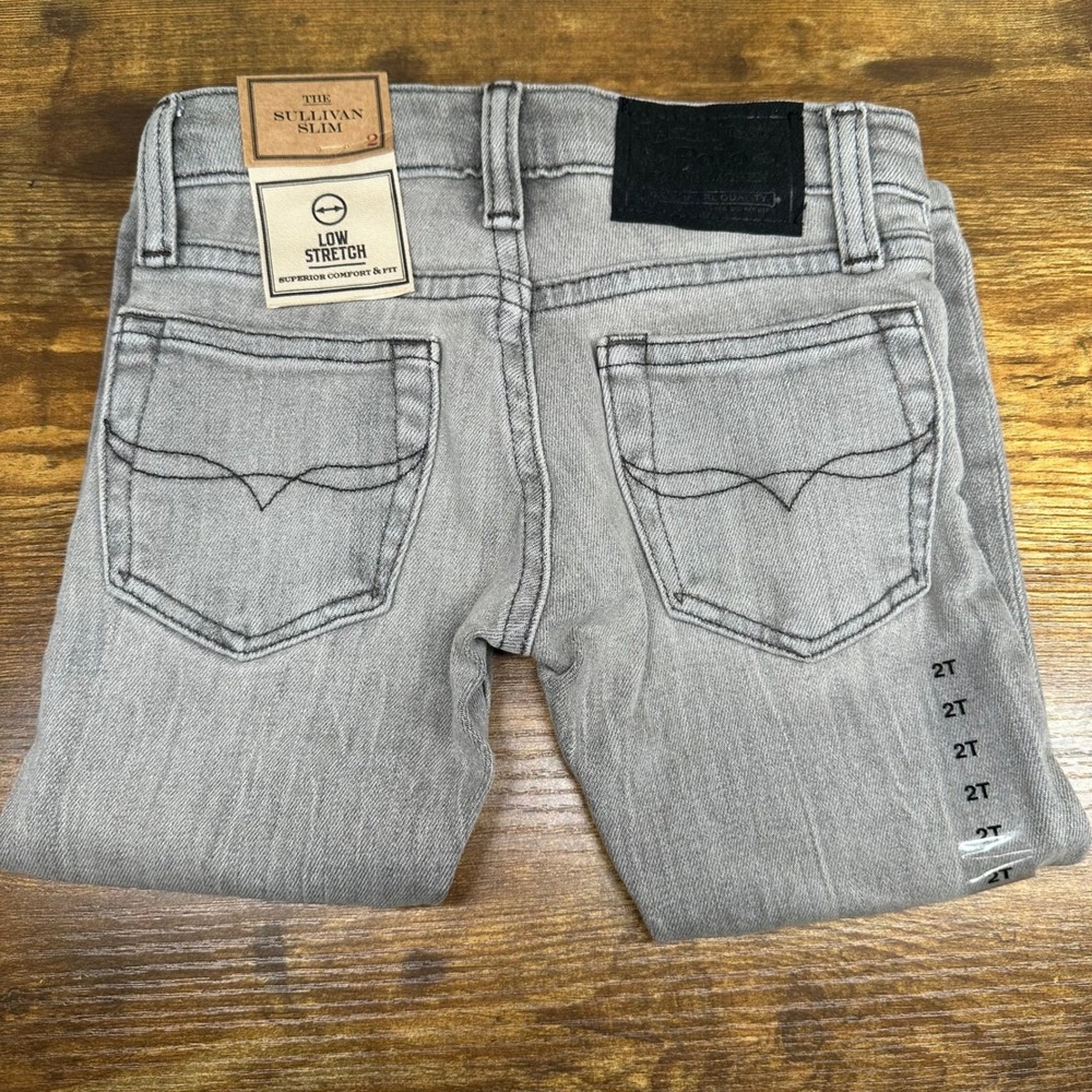 NEW Polo Ralph Lauren Sullivan Slim Grey Low Stretch Denim Jeans Toddler 2T